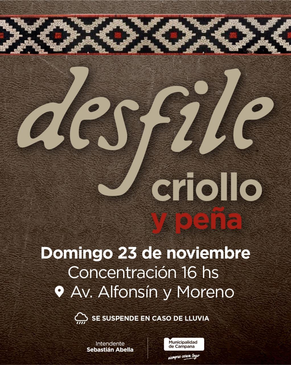 NOTICIAS CAMPANA: CON UNA GRAN PEÑA FOLCLORICA , LA CIUDAD SE PREPARA PARA CELEBRAR EL DIA DE LA TRADICION